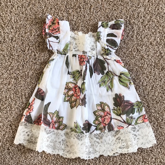 For Love And Lemons Other - Lil lemons floral dress with lace